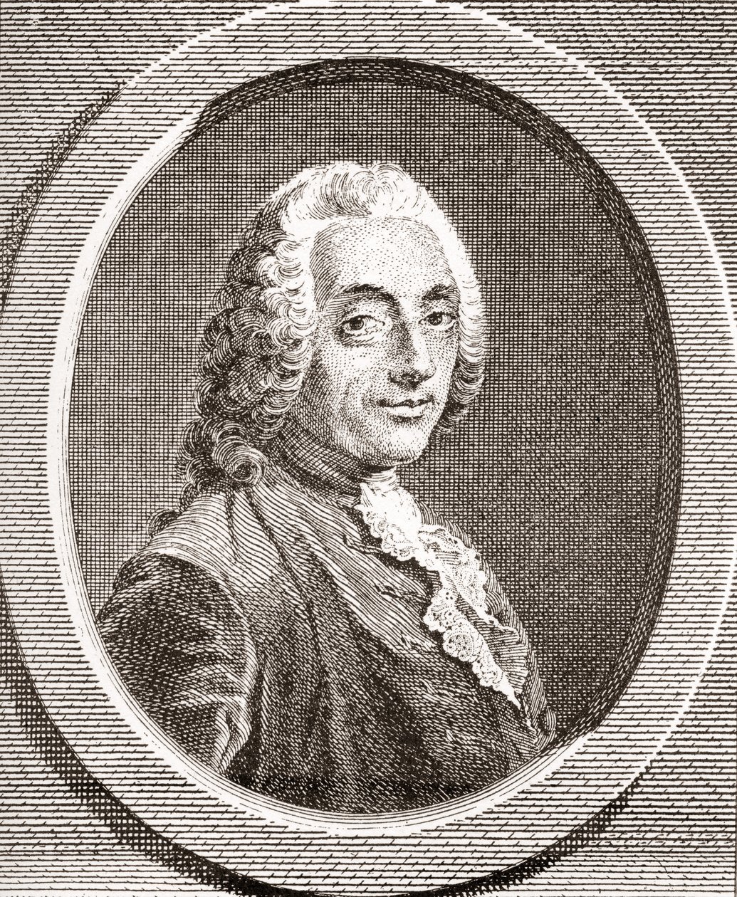François-Augustin de Paradis de Moncrif, 1687-1770. francia író és költő. Az 1908-ban megjelent Les Heures Libresből. alkotó: French School
