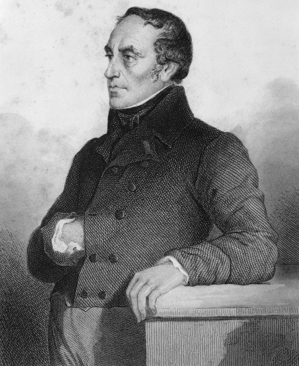François Guizot (1787-1874), francia politikus és történész – metszet „Louis Philippe politikai és magánéletének története” c. alkotó: French School
