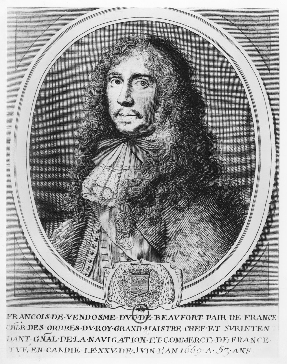 François de Bourbon, Beaufort hercege (metszet) alkotó: French School