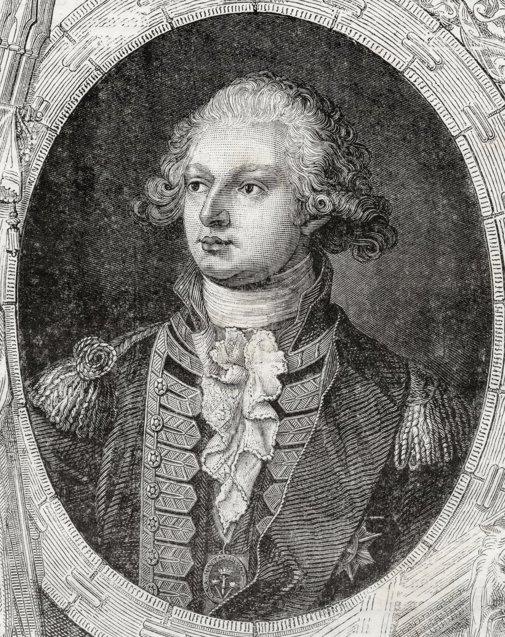 Frederick Augustus, York és Albany hercege, Louis Blanc (1811-82) "Histoire de la Revolution Francaise" című művéből alkotó: French School
