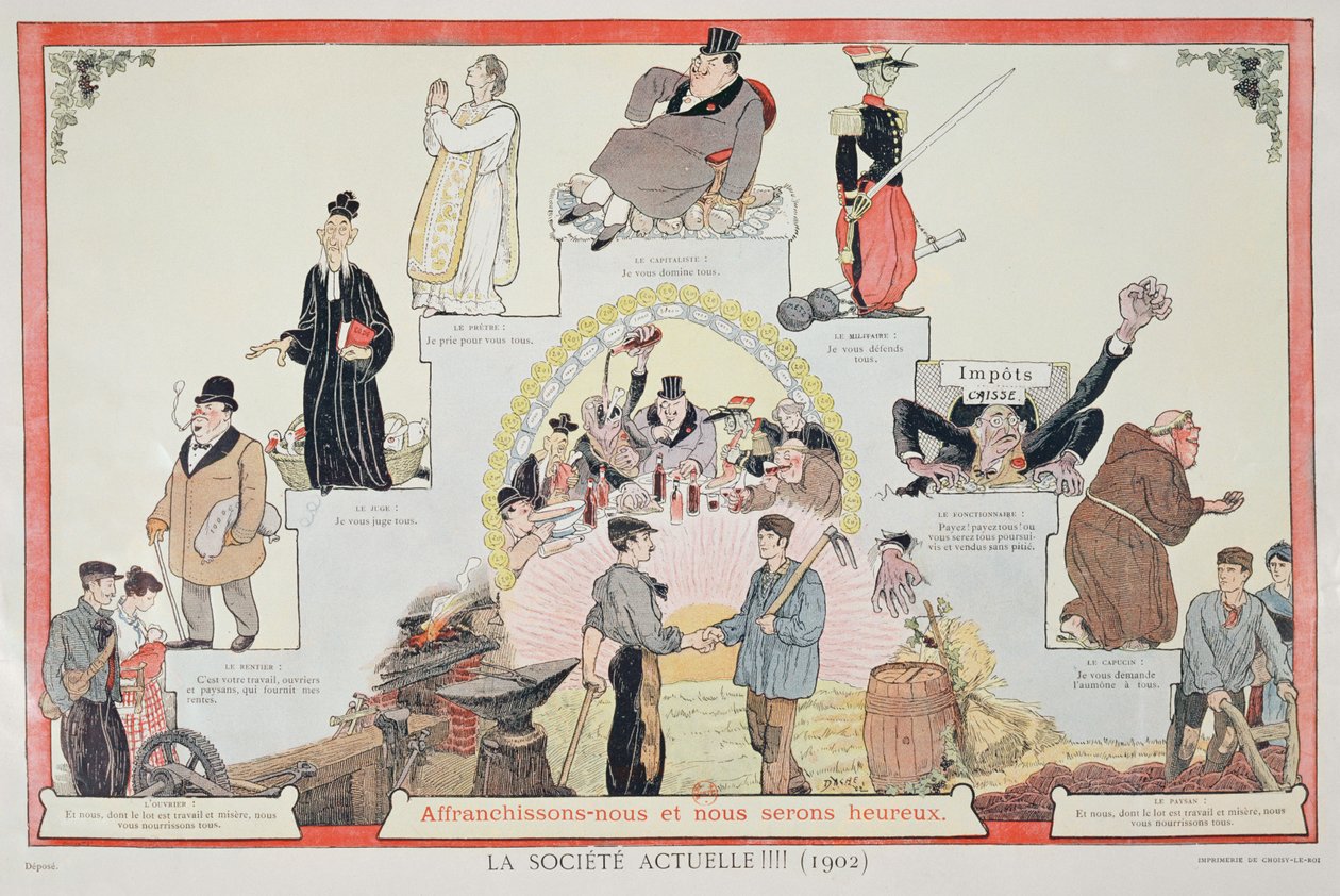 Szabadítsák ki a munkásokat, 1902 alkotó: French School