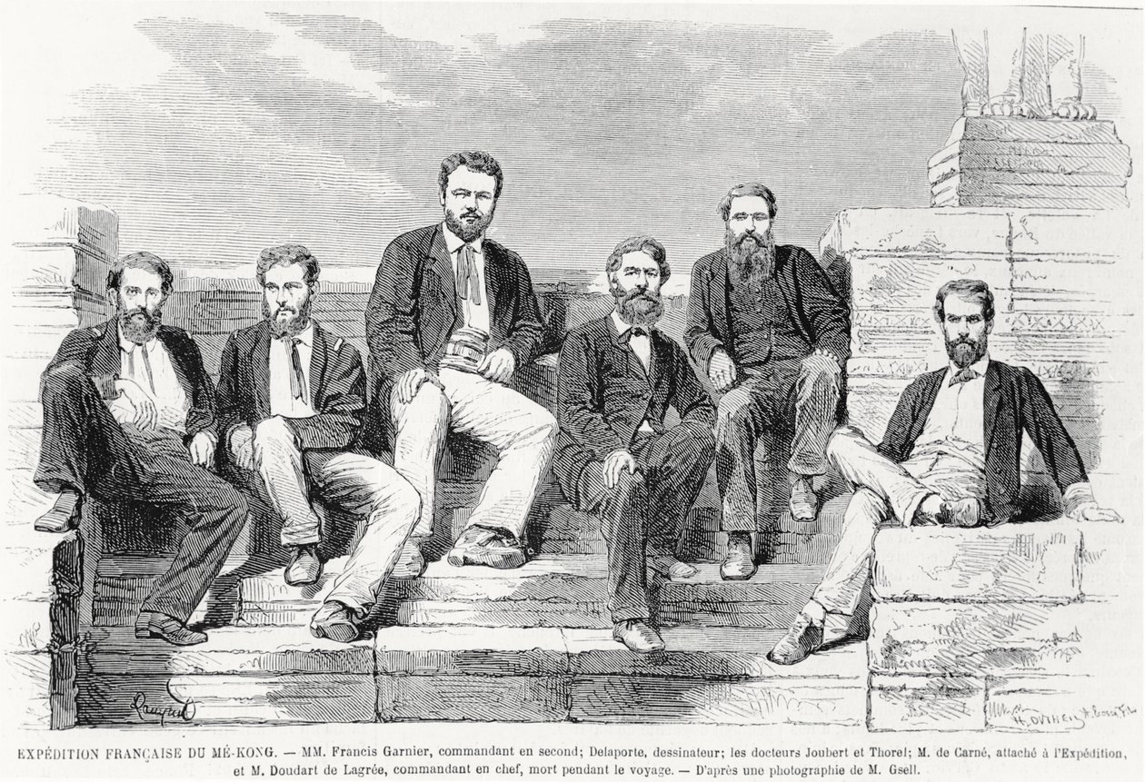 Francia expedíció Me-Kongba, 1868 alkotó: French School