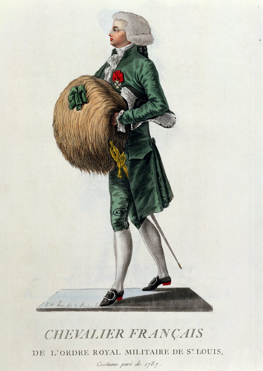 A Szent Lajos-rend francia lovagja, 1787 alkotó: French School