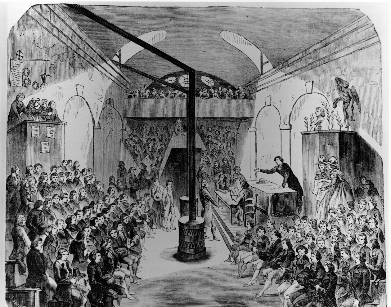 Francia forradalom: Robespierre a Jacobins klubban, március 31 alkotó: French School