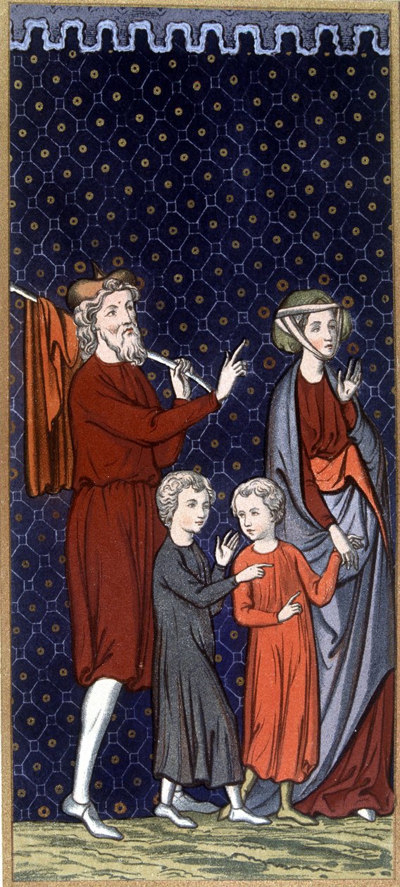 Francia család a 14. században - a „jelmezek és bútorok pompás művészetében””, szerk. Mangard-Maugé alkotó: French School