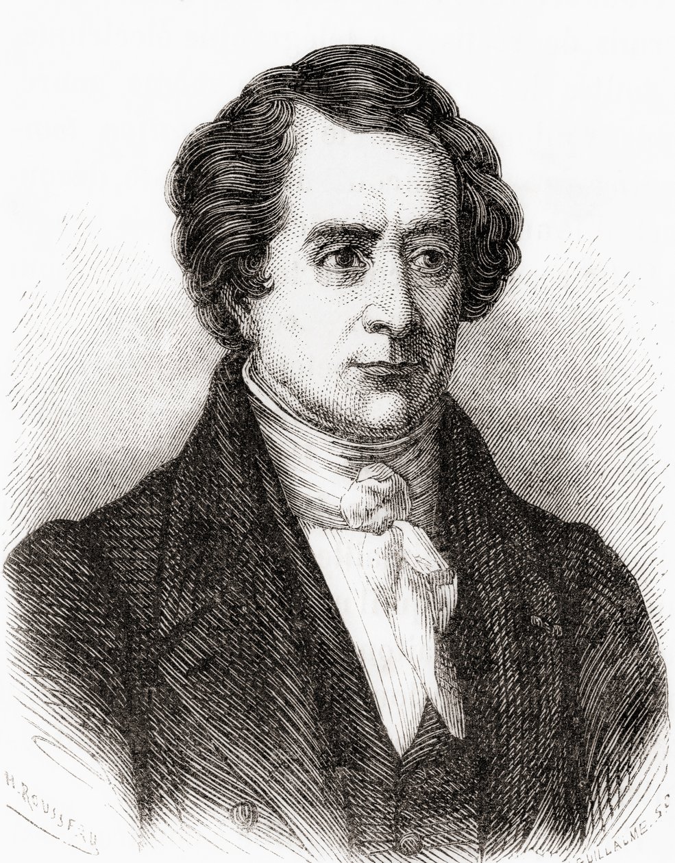 Dominique Francois Jean Arago francia matematikus, más néven Francois Arago, a Les Merveilles de la Science-től, pub. 1870 alkotó: French School