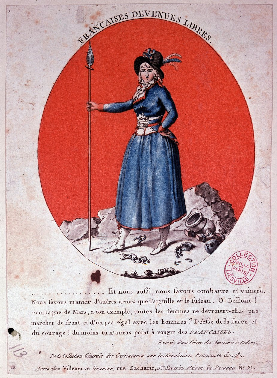 A francia férfiak 1789-ben szabadultak - metszet, Carnavalet. alkotó: French School