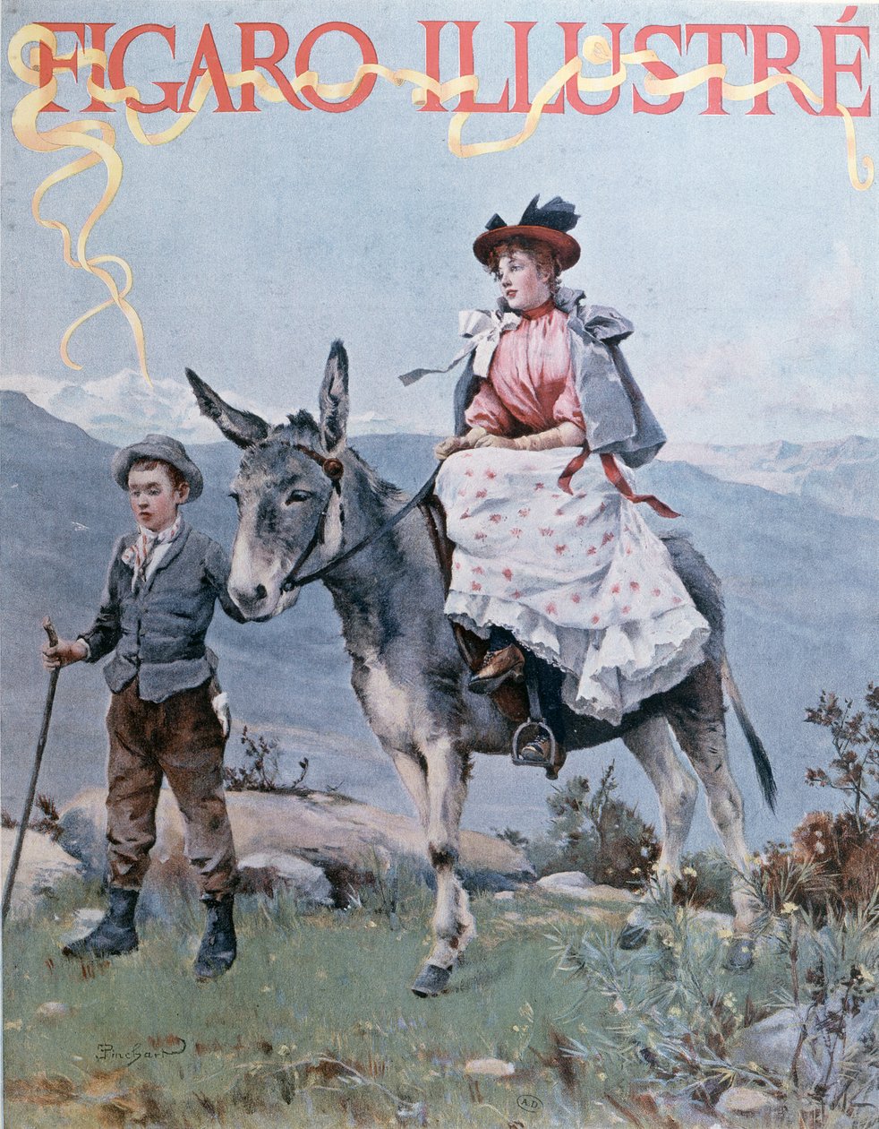 A Le Figaro Illustre első borítója, 1894. szeptember alkotó: French School