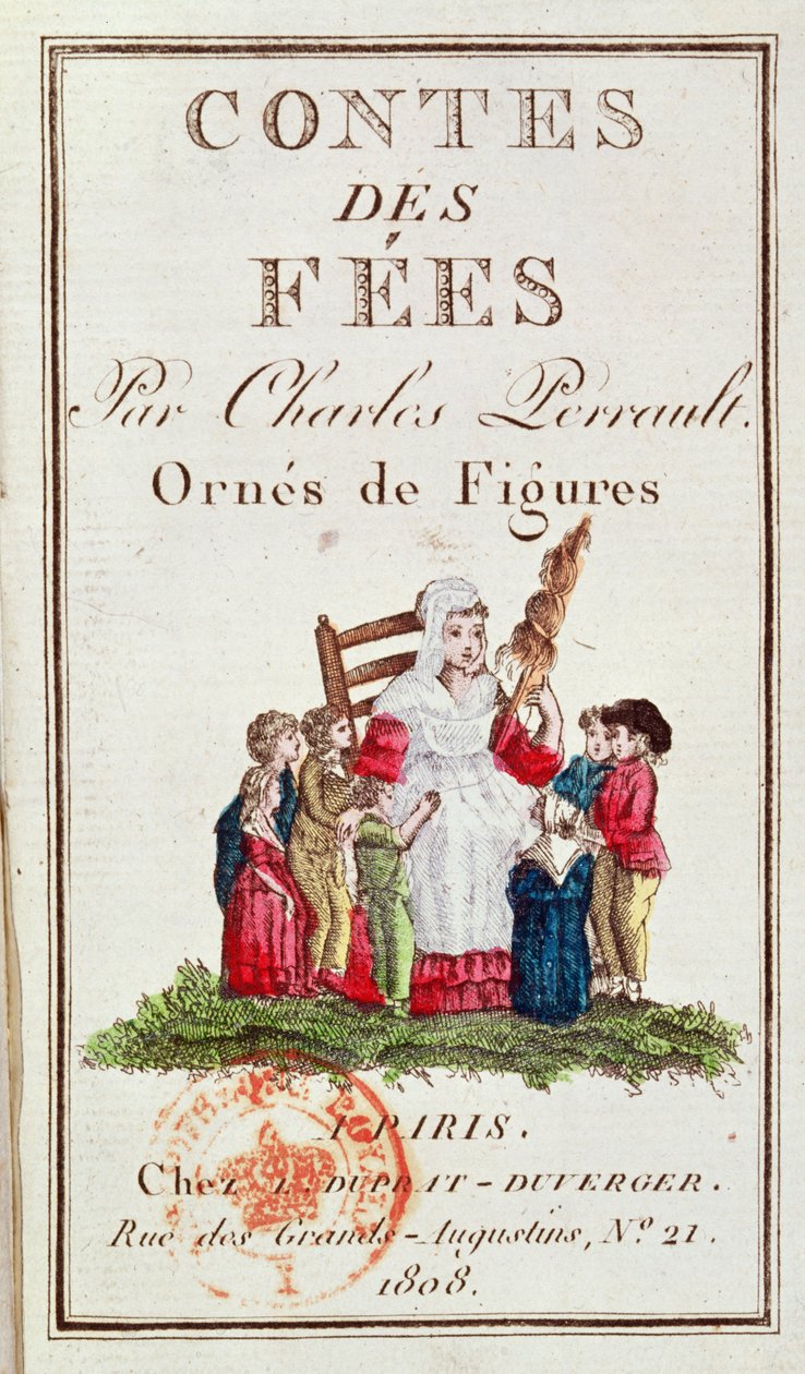 Charles Perrault (1628-1703) Contes des Fees illusztrált kiadásának előképe, 1808 alkotó: French School
