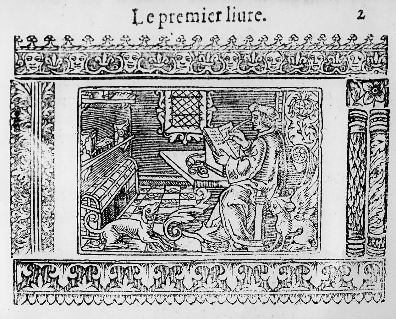 Thomas More (1478-1535) Utópia első könyvének előlapja alkotó: French School