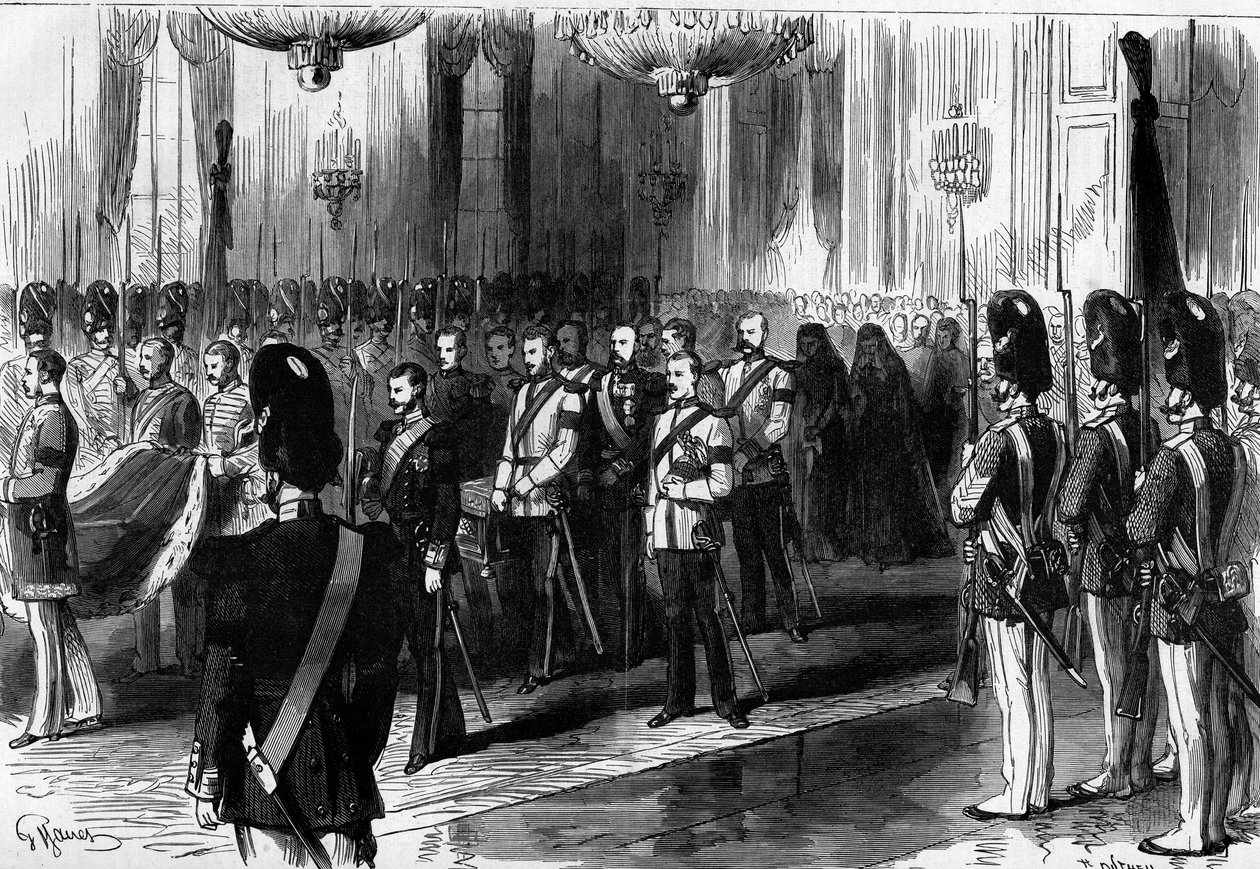 Maria Alexandrovna orosz impressz temetése alkotó: French School