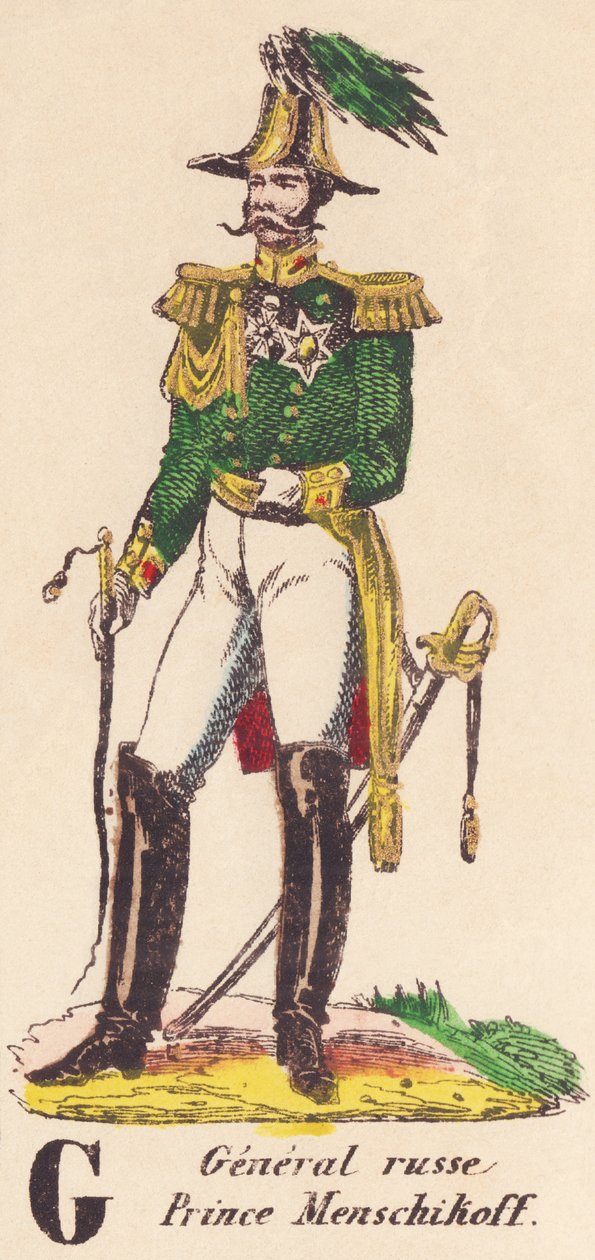 G: orosz tábornok, Menschikoff herceg (1787-1869) alkotó: French School