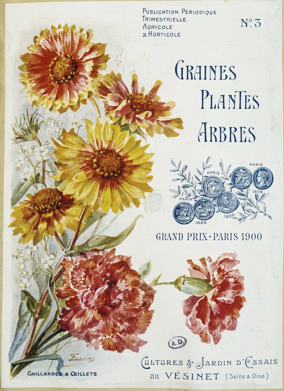Gaillardes és szegfű - A „Seeds Plants Trees” magazin borítója, 3. szám alkotó: French School