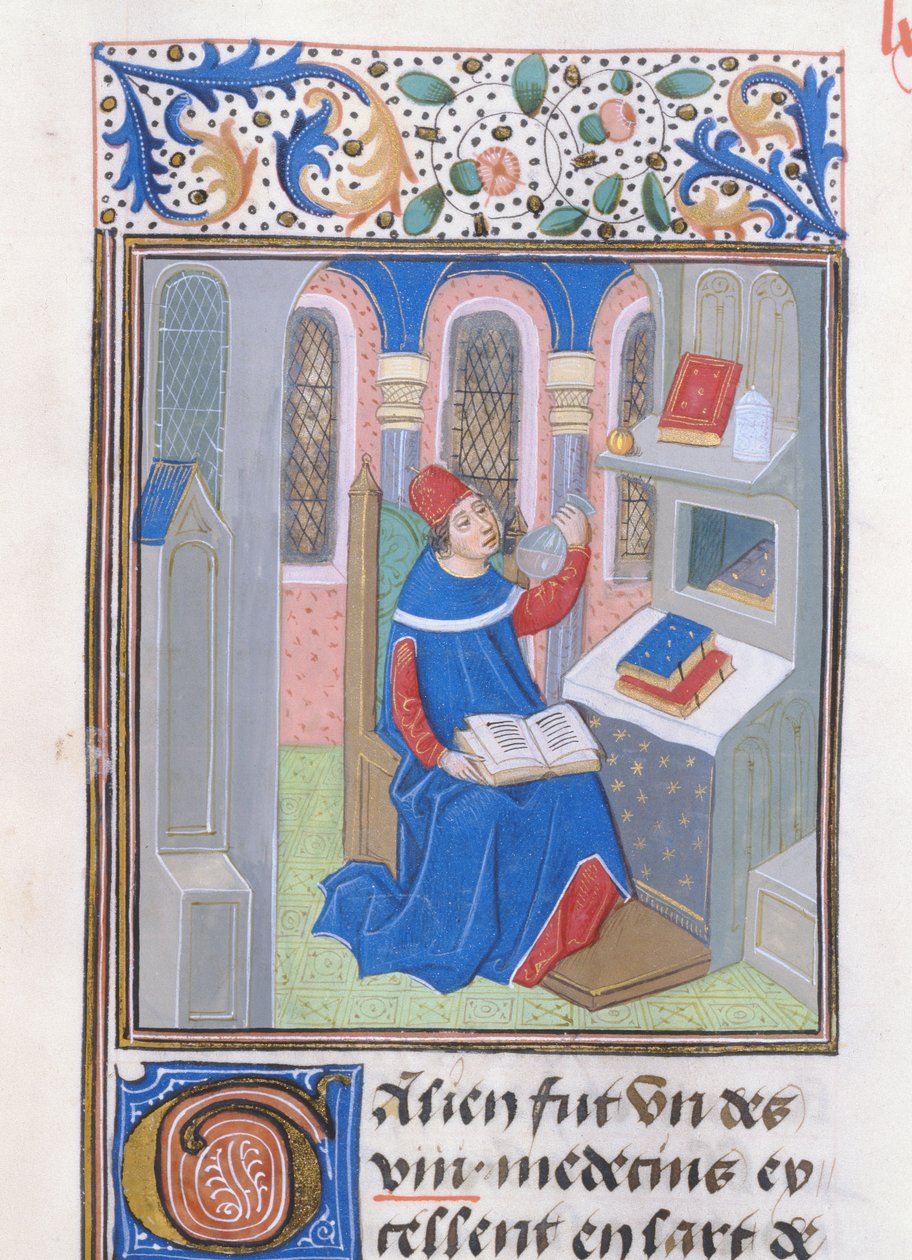 Galenus, a Histoire des Philosophes-ból, 15. század vége alkotó: French School
