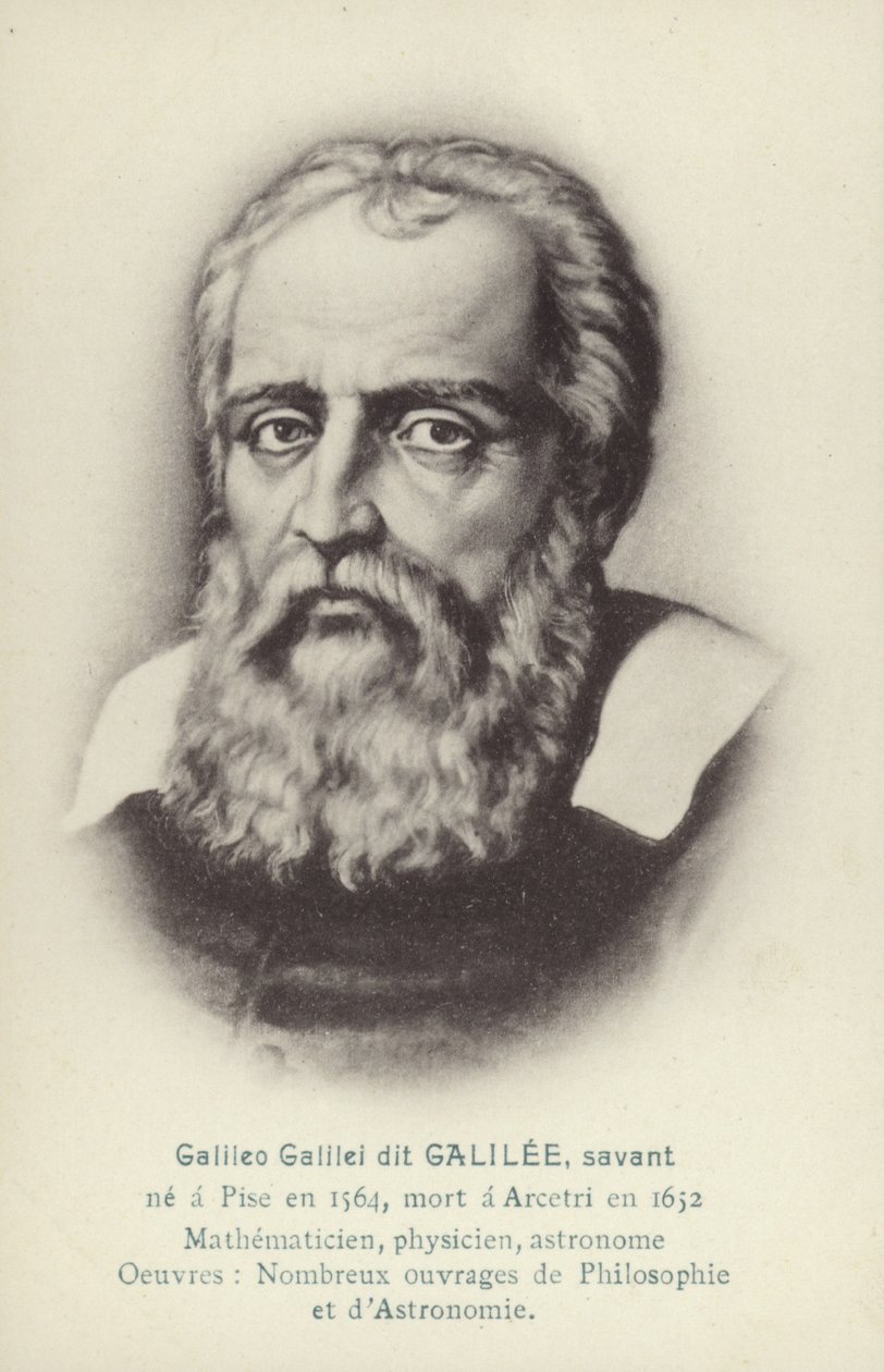 Galileo Galilei (1564-1642), olasz fizikus, matematikus és csillagász (litho) alkotó: French School