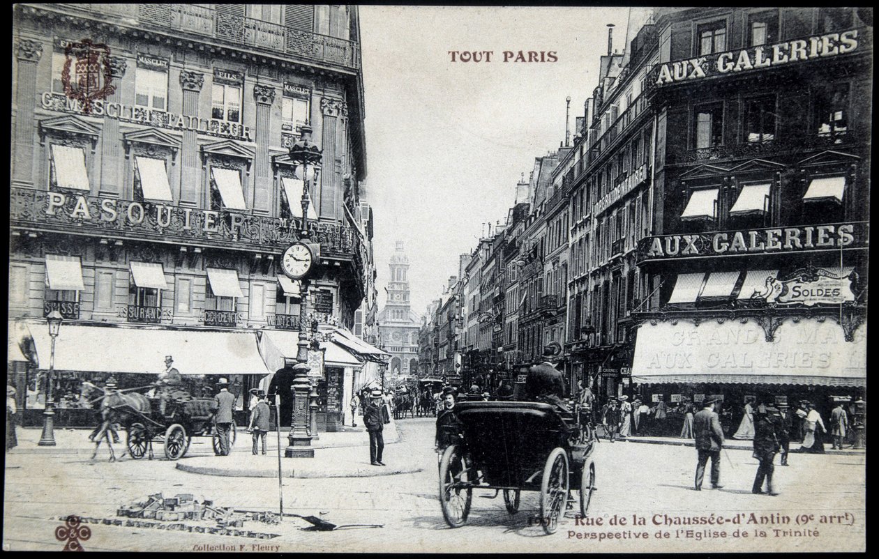 Az Elysee palota kertjei - litográfia alkotó: French School