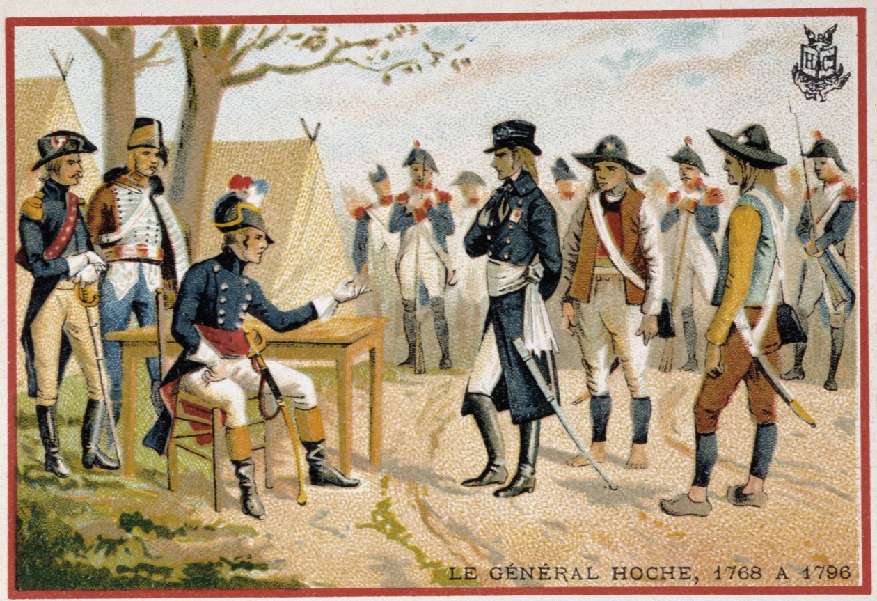 Hoche tábornok a vendeiek előtt 1795-ben (Vendee pacifikációja). alkotó: French School