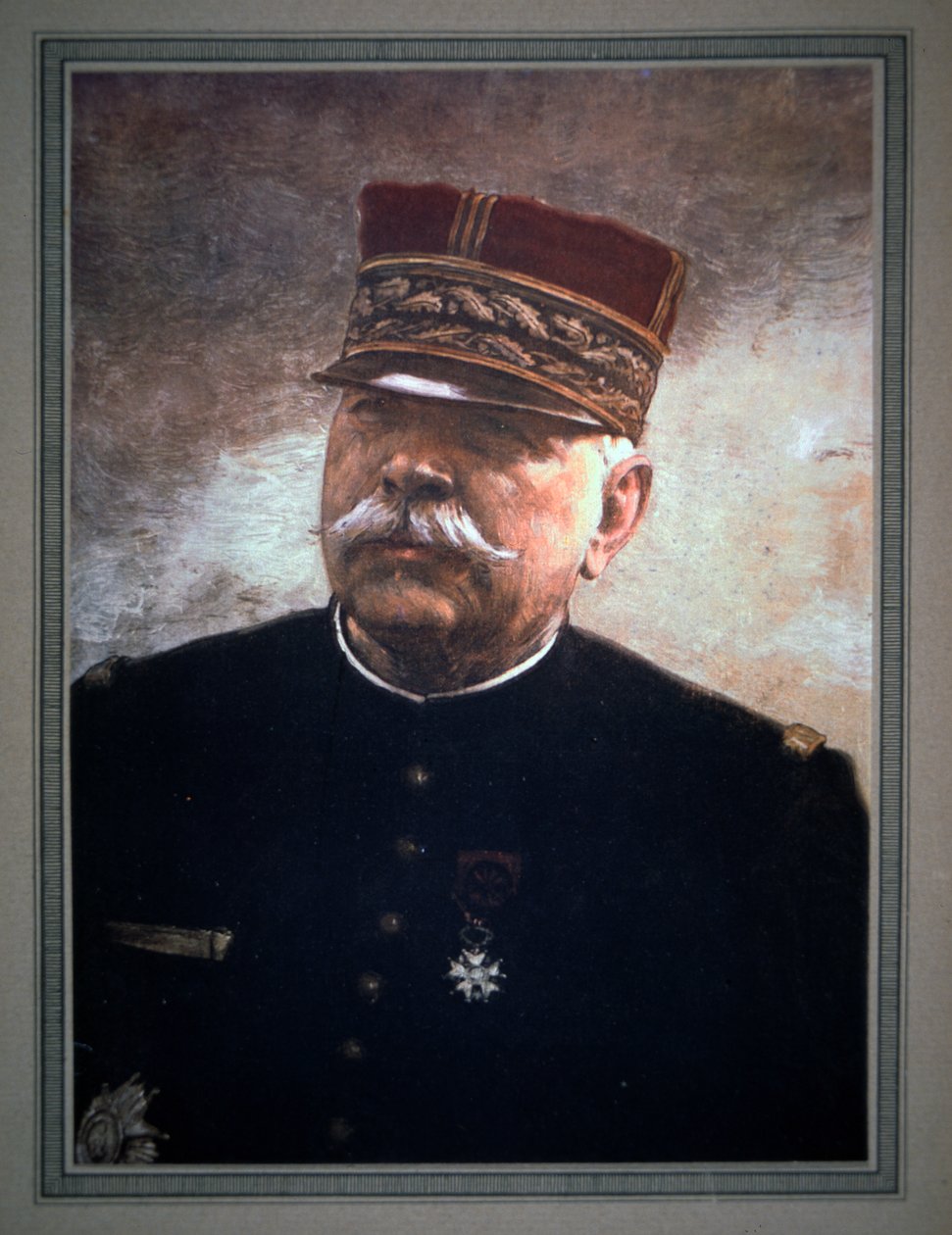 Joseph Joffre tábornok (színes litó) alkotó: French School