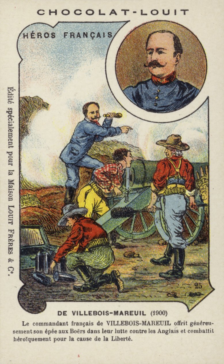George de Villebois-Mareuil, francia katona, aki a búr háborúban a búr oldalon harcolt. alkotó: French School