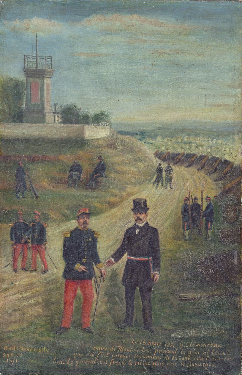 Georges Clemenceau (1841-1929) Montmartre polgármestereként 1871. március 18-án alkotó: French School