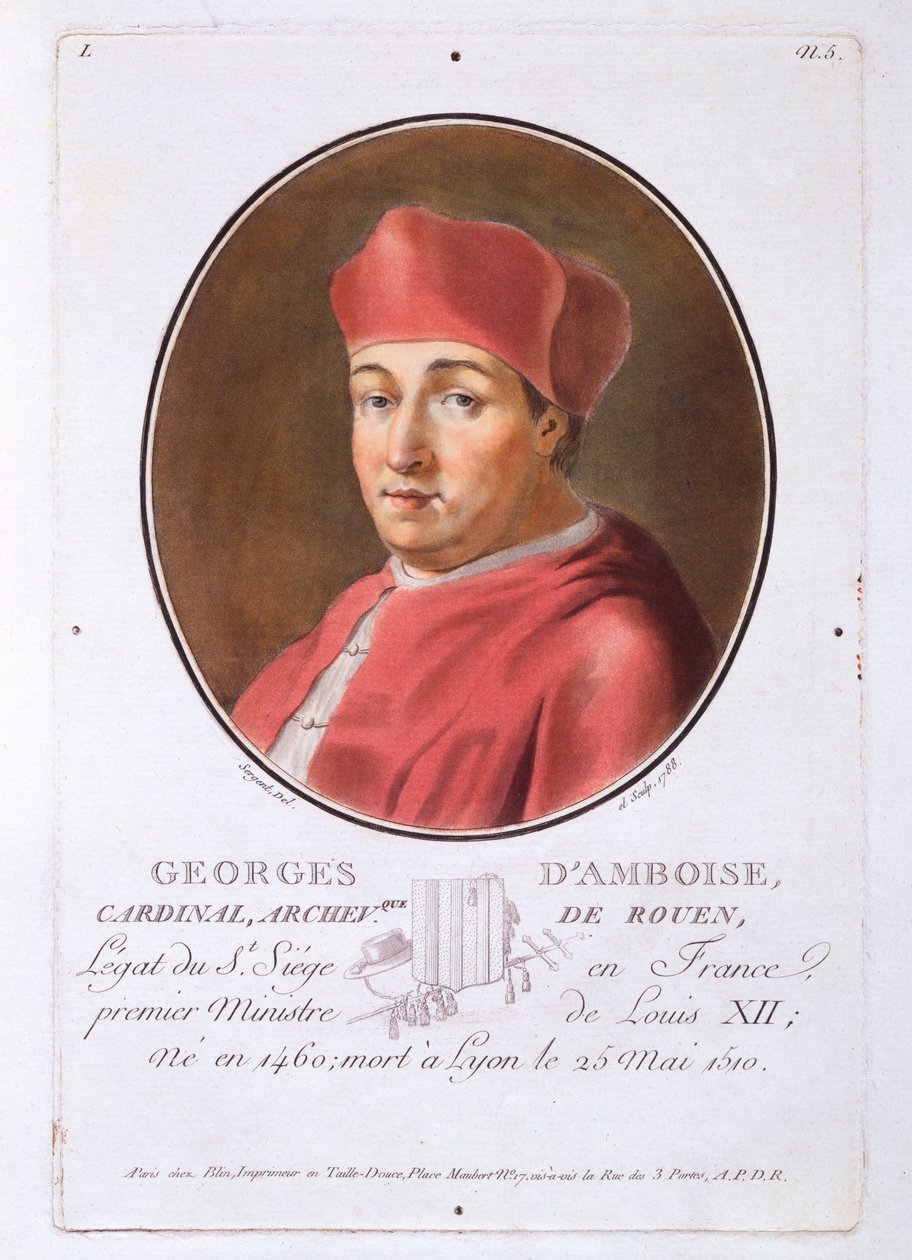 Georges dAmoise, a Nagy férfiak, jeles nők és emlékezetes francia alanyok portréiból, 1787-92. alkotó: French School