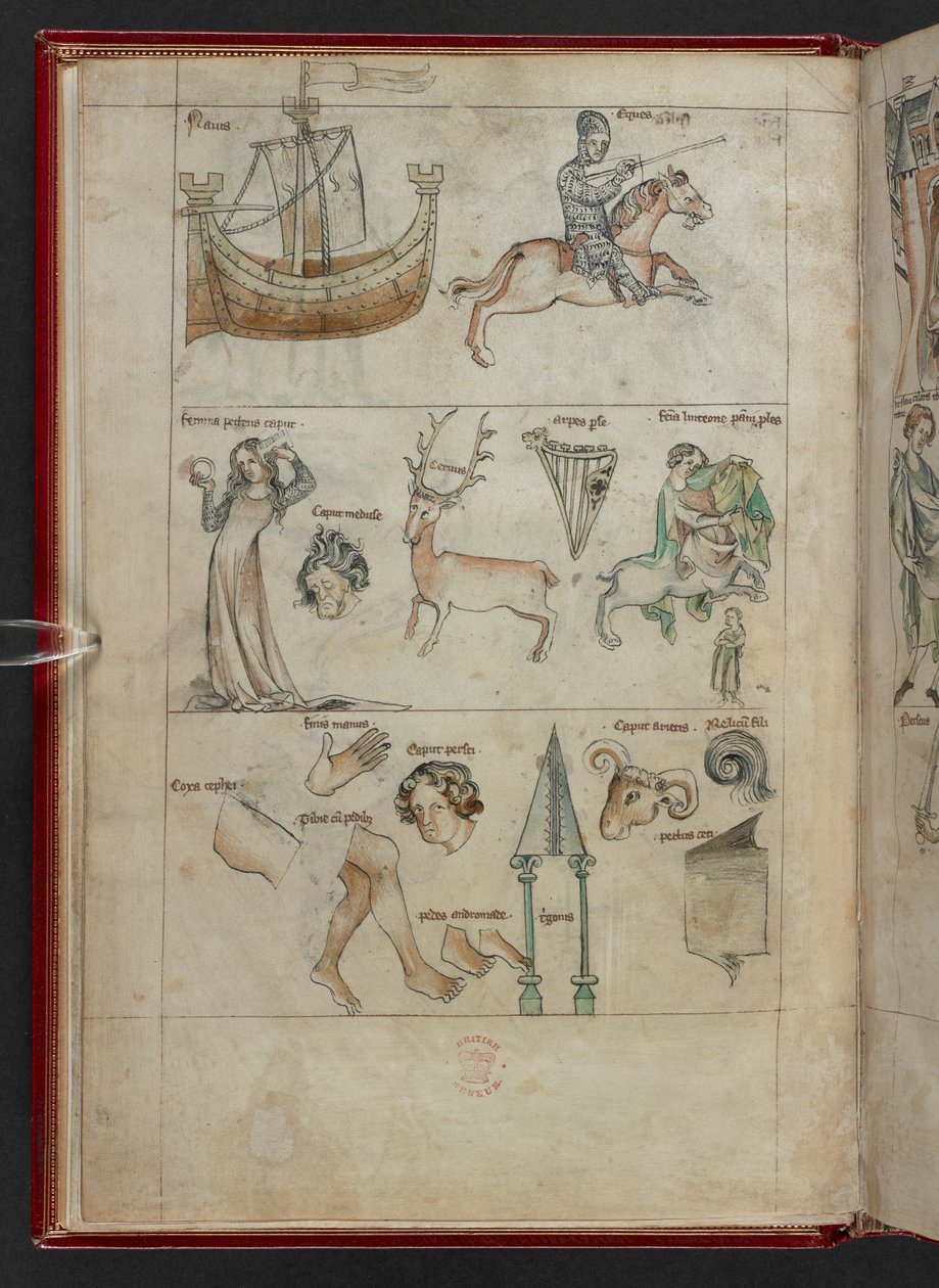 George Fendulus, Book of Astrology, Sloane MS 3983, f.4v (vellum) alkotó: French School