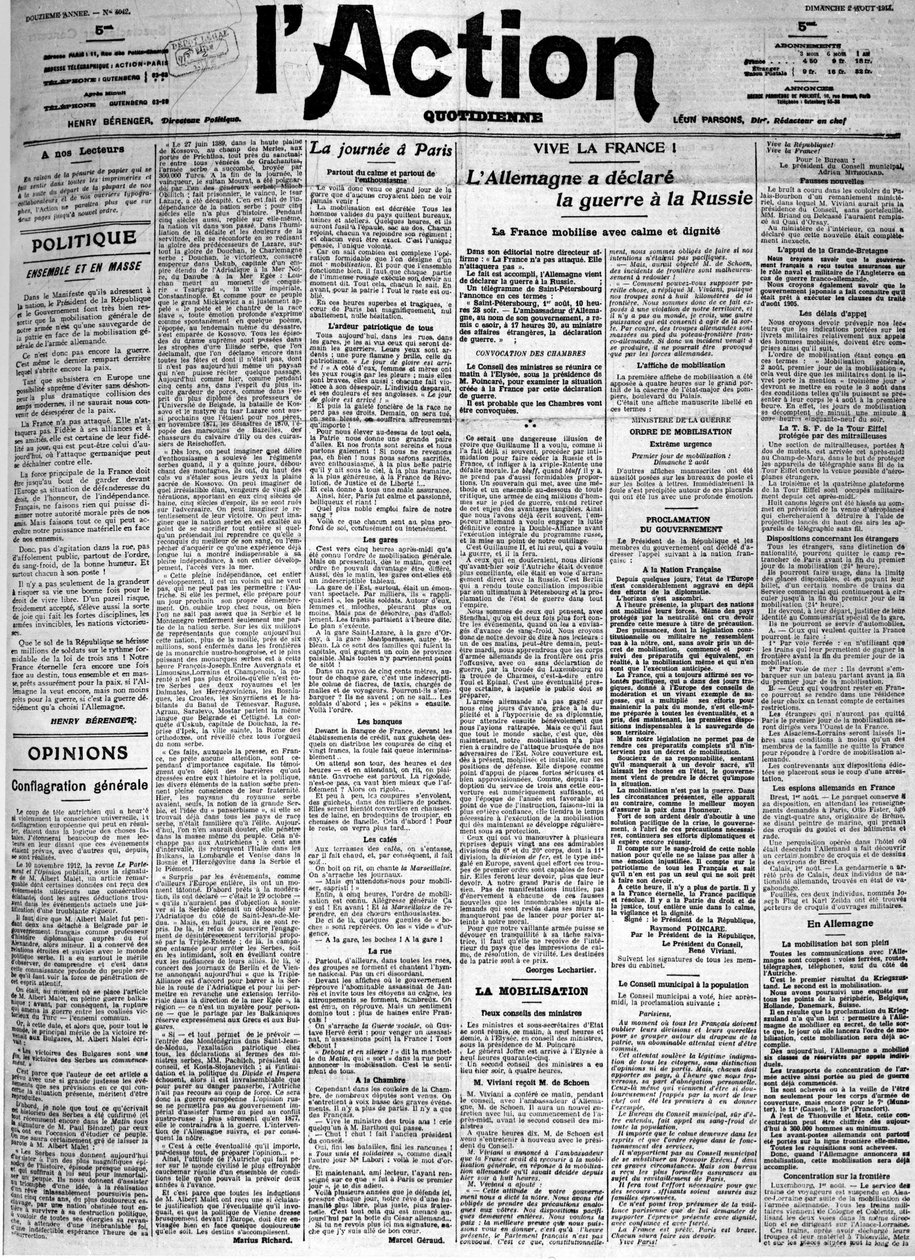 Németország hadat üzent Oroszországnak - A „L