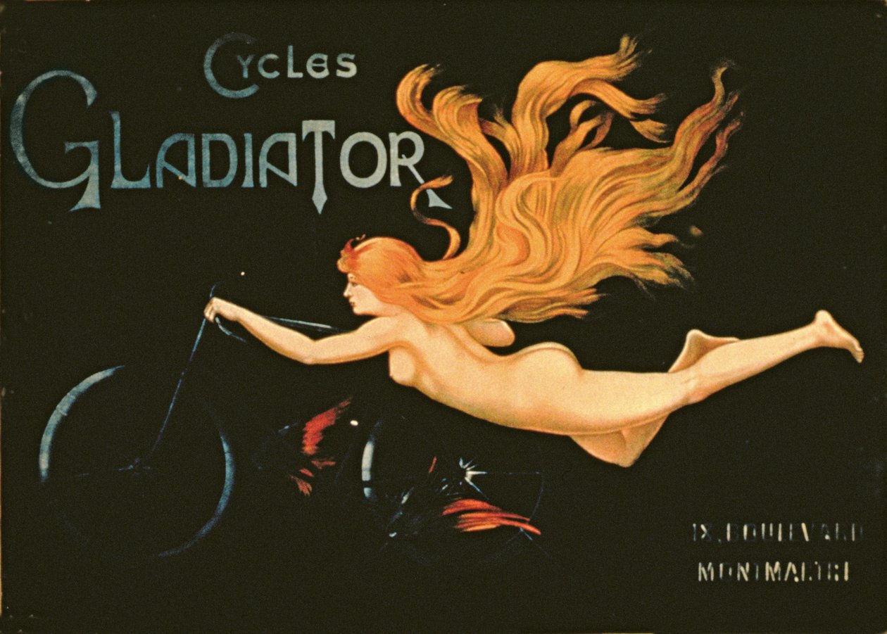 Gladiator Cycles, Boulevard Montmartre, Párizs alkotó: French School