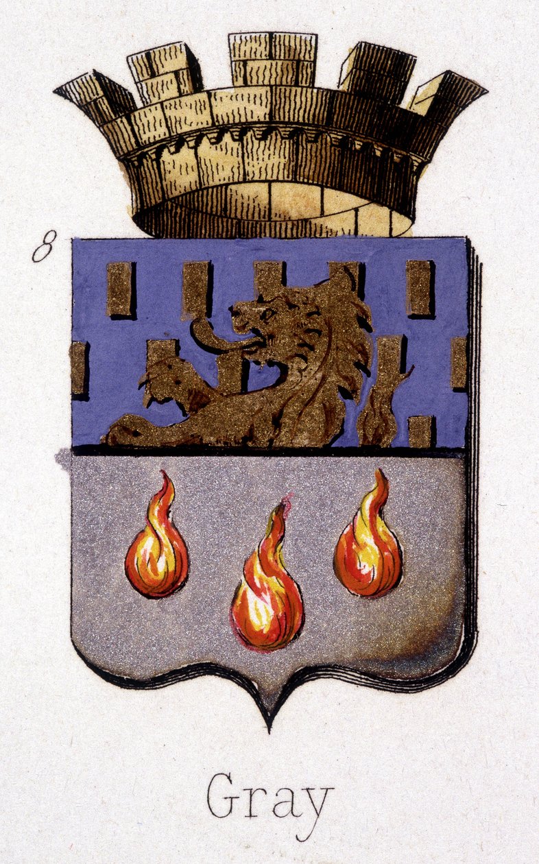 Gray Blazon – H. Traversier „L’Armorial de France”-jában, Párizs alkotó: French School