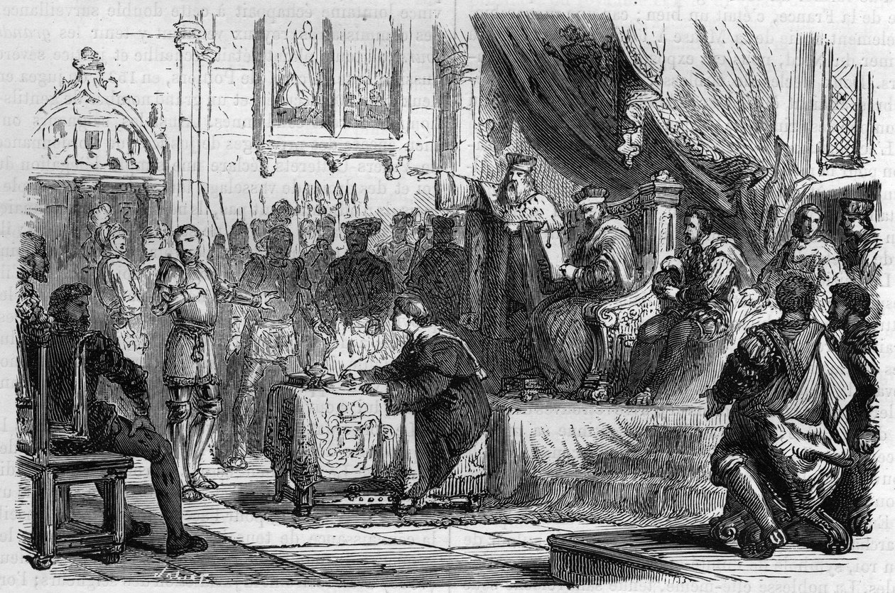 Poitiers nagy napjai (1531) I. Francois alatt. A Nagy Napok kivételes bíróságok, amelyek végső soron helyi ügyeket bírálnak el. A királyi megbízott elnökletével, hivatásos bírákból áll, de a tartománytól idegen, gyakran használja Francois I. alkotó: French School
