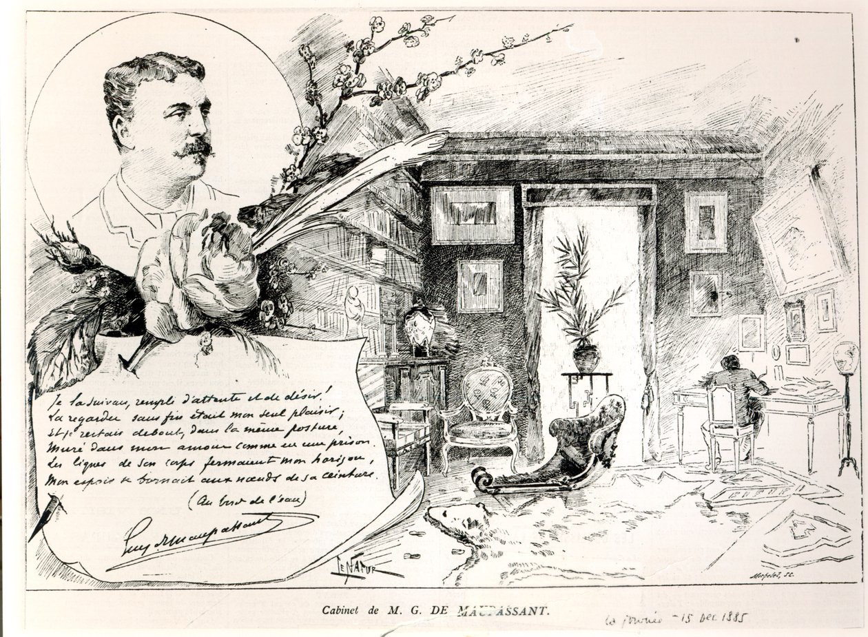 Guy de Maupassant (1850-93) és tanulmánya alkotó: French School