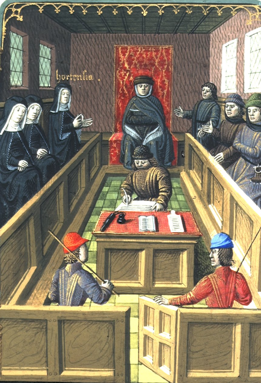 Harley 4375 fol.138v Hortensia a triumvirátus előtt, Valerius Maximus "A rómaiak és más emberek tényei és mondásai" című könyvéből alkotó: French School
