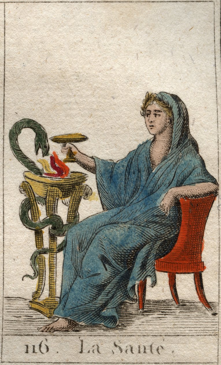 Egészség, 116. tábla Pierre Blanchard „Mythology of Youth”-ból alkotó: French School