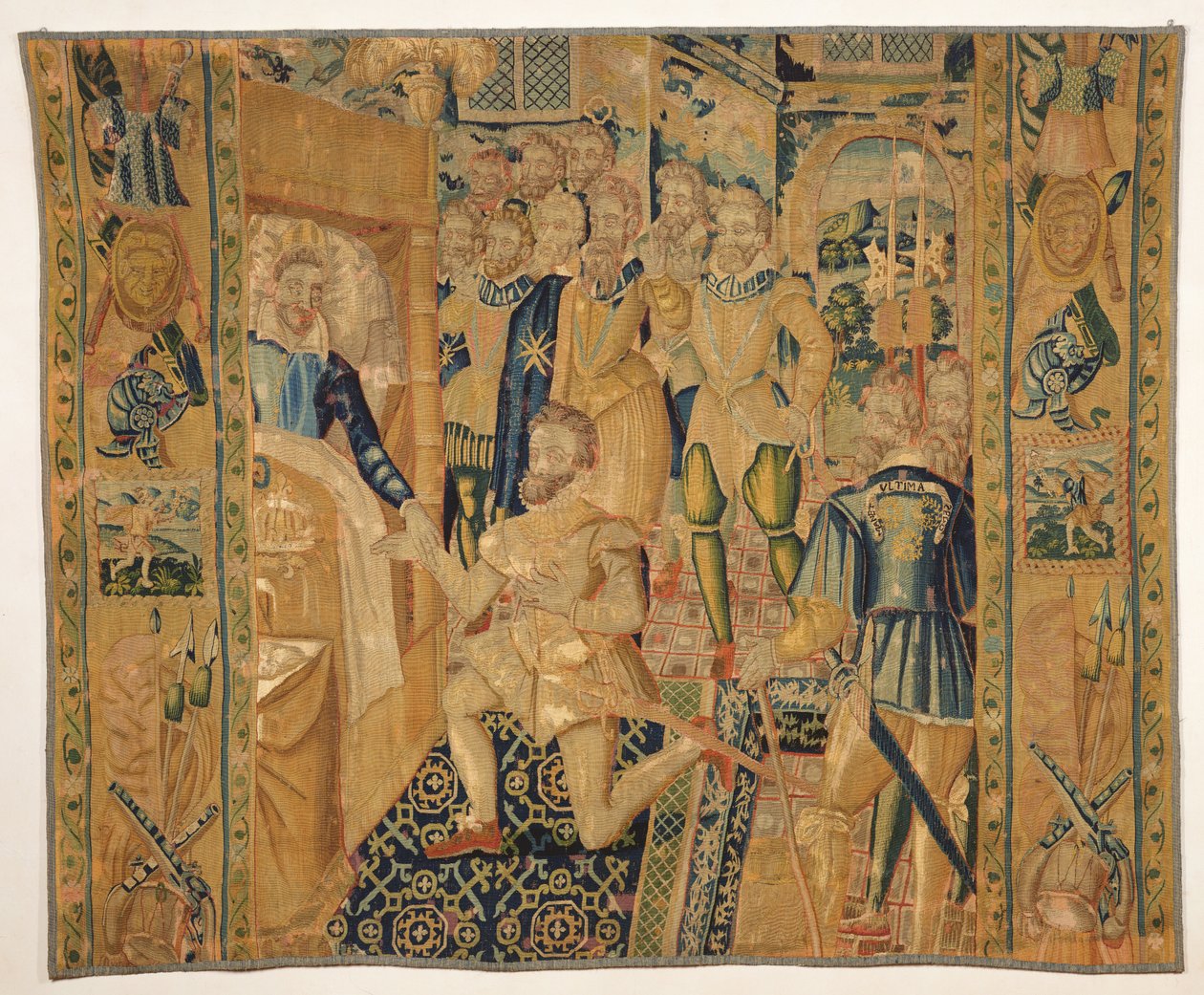 Henri III (1551-89) de Valois átadja a hatalmi jelvényeket Henri III (1553-1610) de Bourbonnak alkotó: French School