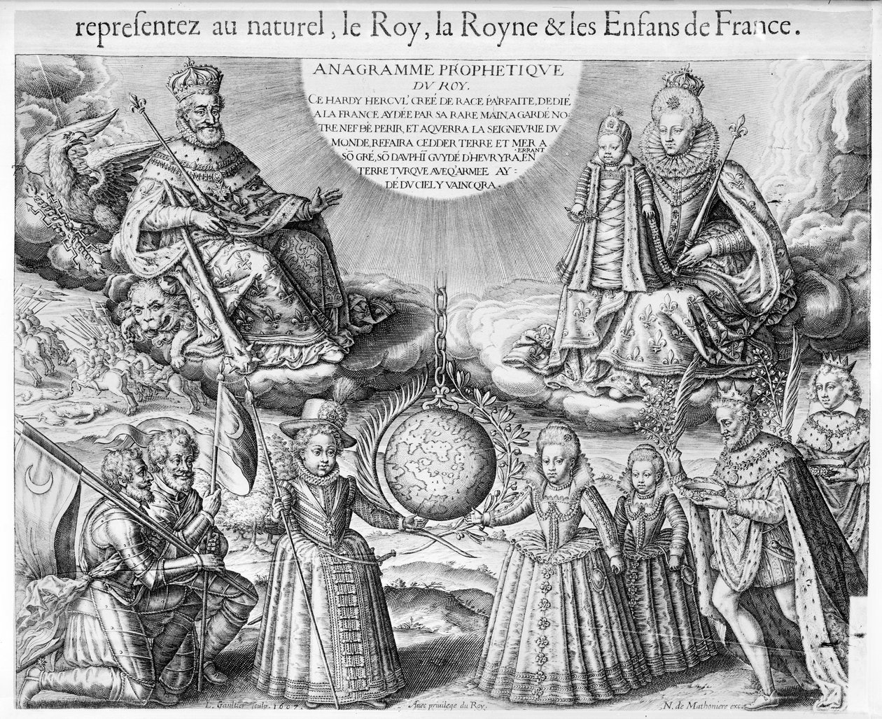 IV. Henrik (1553-1610) családjával, 1607 alkotó: French School
