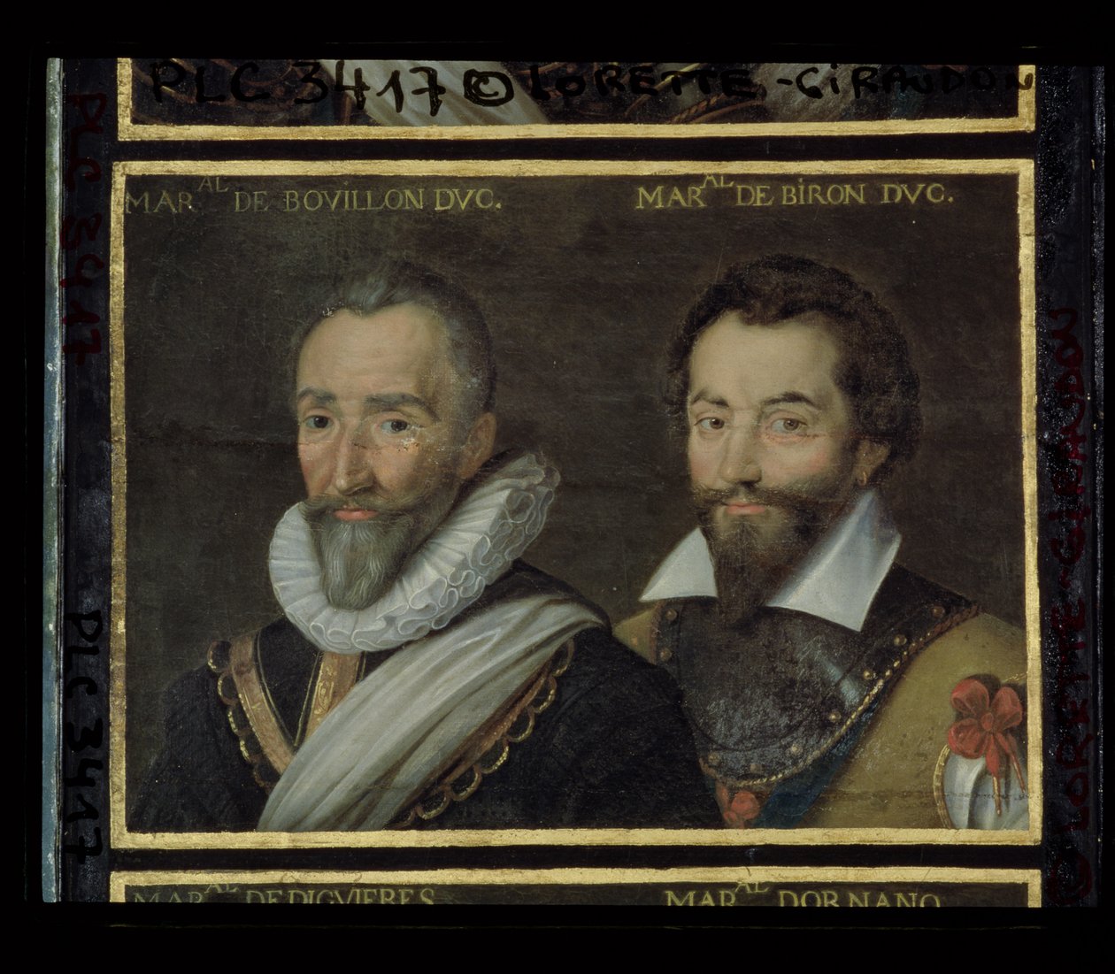 Henri de la Tour dAuvergne (1555-1623) Bouillon hercege és Charles de Gontaut (1562-1602) Biron hercege, 1617-1638 alkotó: French School