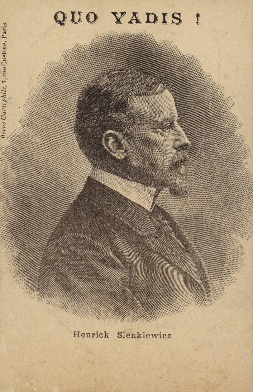 Henryk Sienkiewicz (1846-1916), lengyel újságíró és regényíró (litho) alkotó: French School