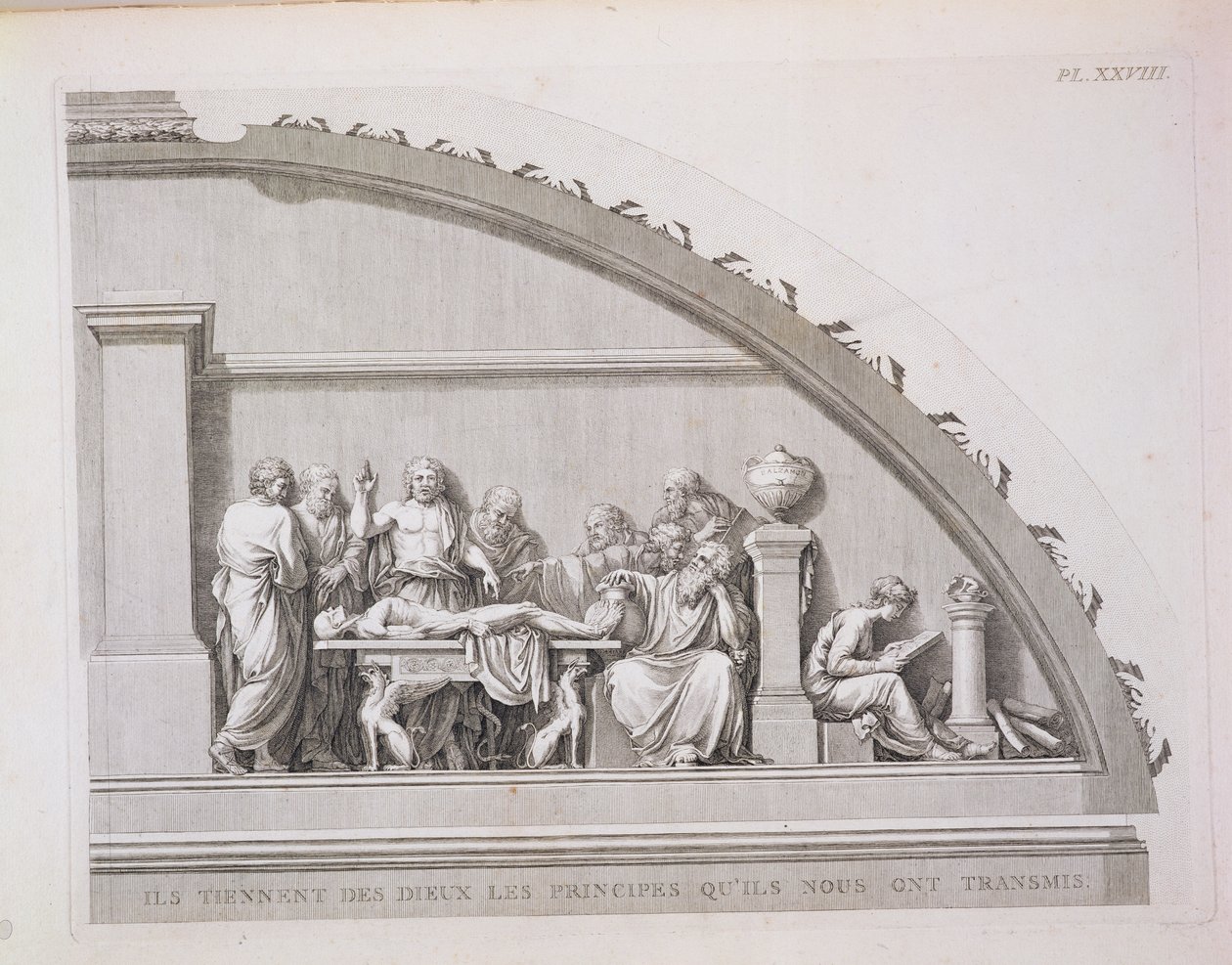Hippokratész (i. e. 460 körül – ie 377 körül) Tanítás, a Párizsi Sebészeti Iskola leírásából, 1780-ban megjelent alkotó: French School