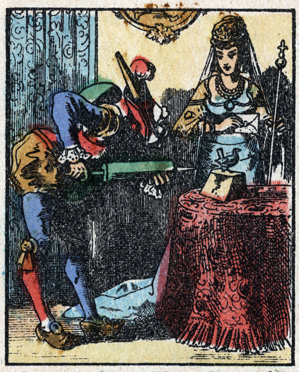 Dr. Pulcinella (Polichinelle) története. Imaging Pellerin fametszete - Epinal, sd. 19. század vége. alkotó: French School
