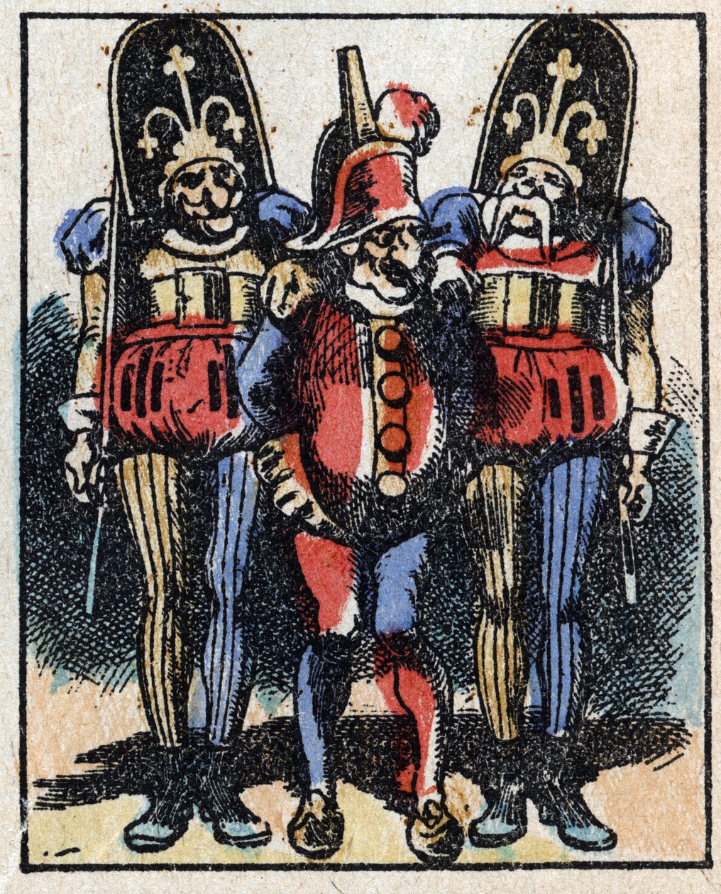 Dr. Pulcinella (Polichinelle) története. Imaging Pellerin fametszete - Epinal, sd. 19. század vége. alkotó: French School