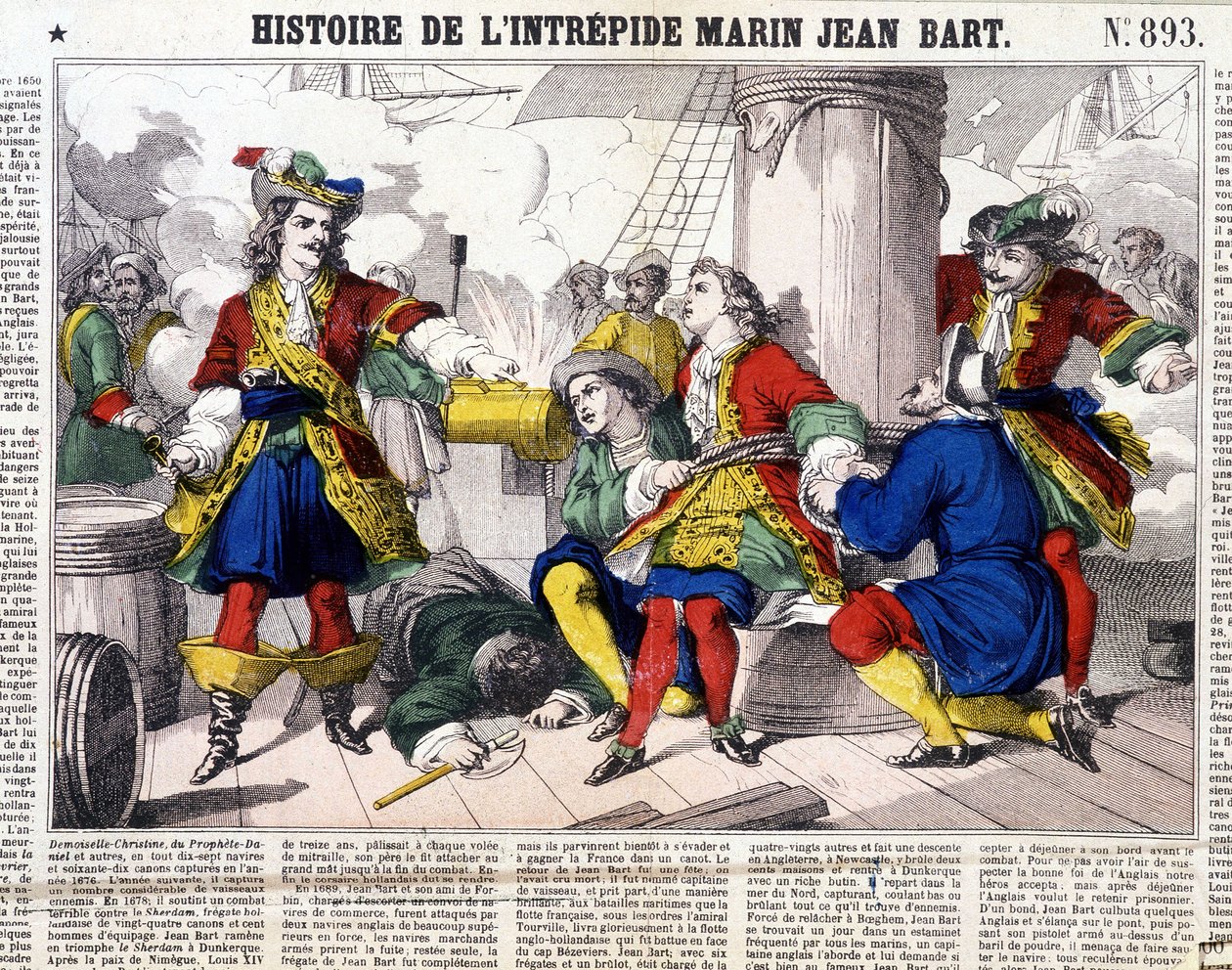 A rettenthetetlen tengerész, Jean Bart története – Epinal képei, sd. 19. század alkotó: French School