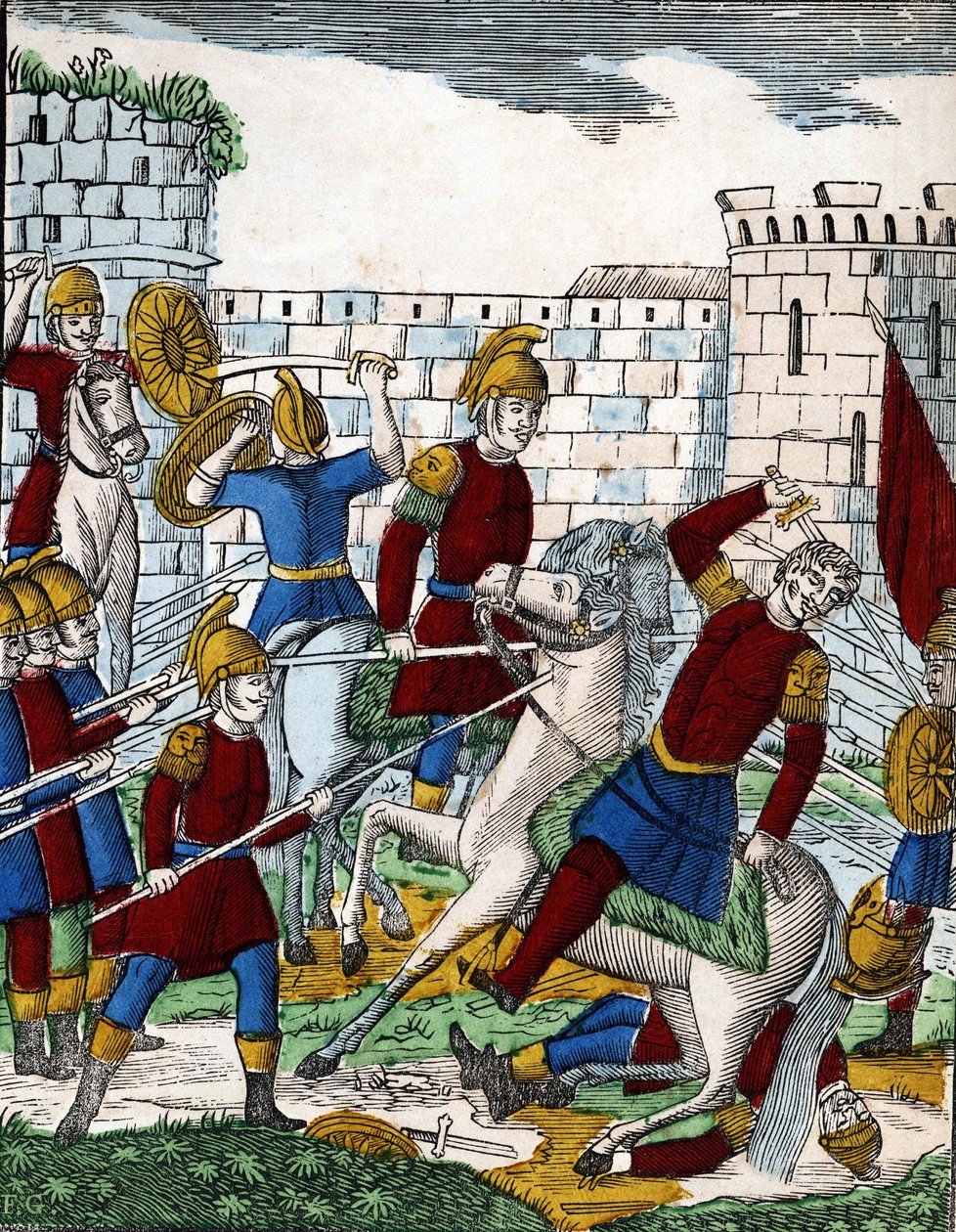 A négy fia, Aymon története; A Soissons-völgyben lesben álló Ganélon áruló megöli Beauves d