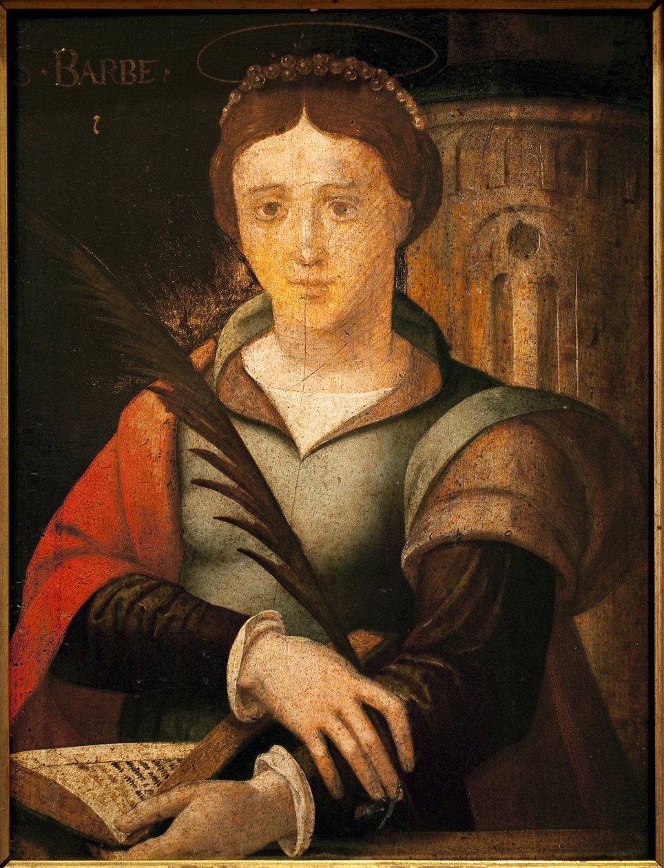 Szent Szakáll. Névtelen festmény, olaj, fa alkotó: French School