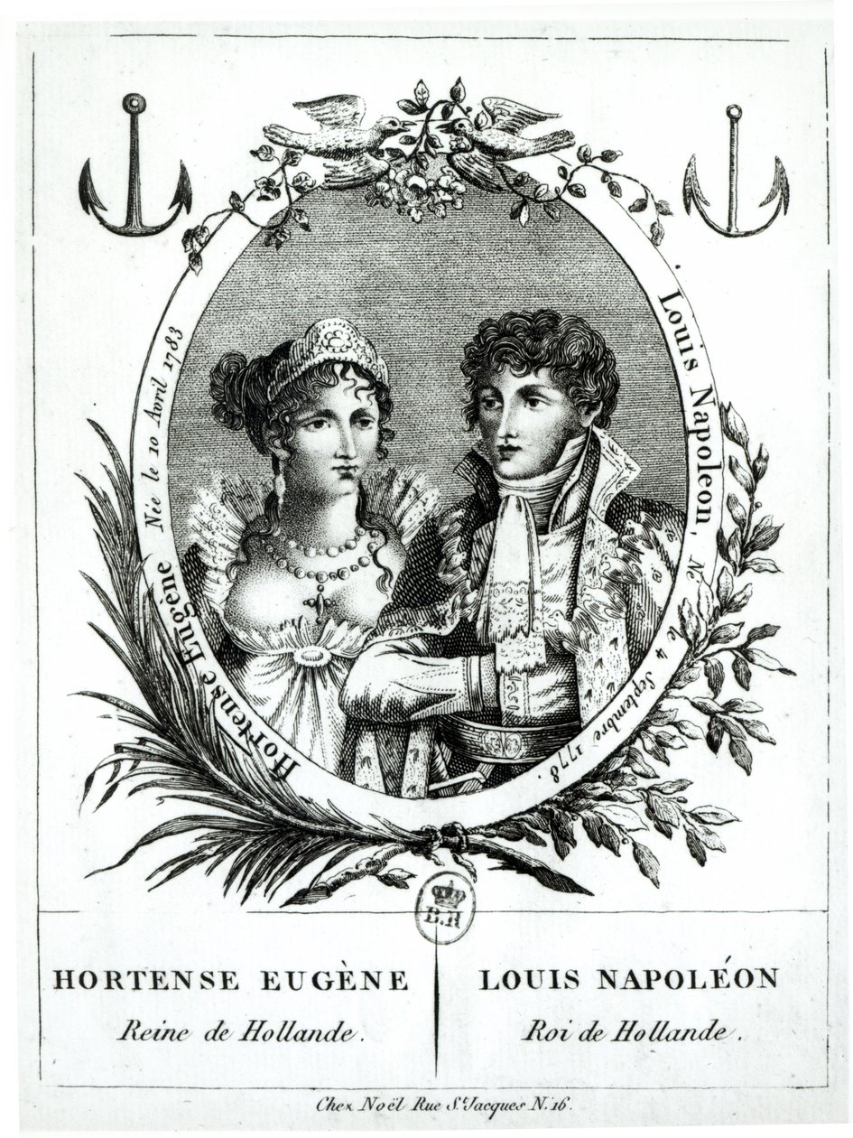 Hortense de Beauharnais (1783-1837) és Louis-Napoleon Bonaparte (1778-1846) alkotó: French School