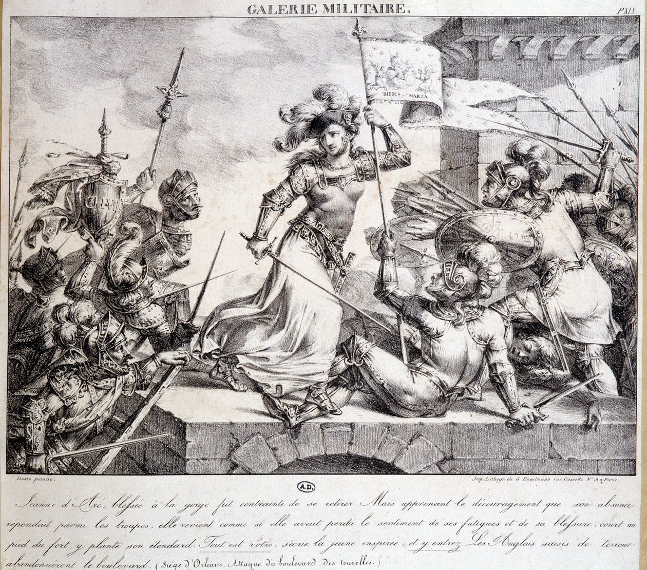 Százéves háború: Jeanne of Arc az orléansi székhelyen alkotó: French School