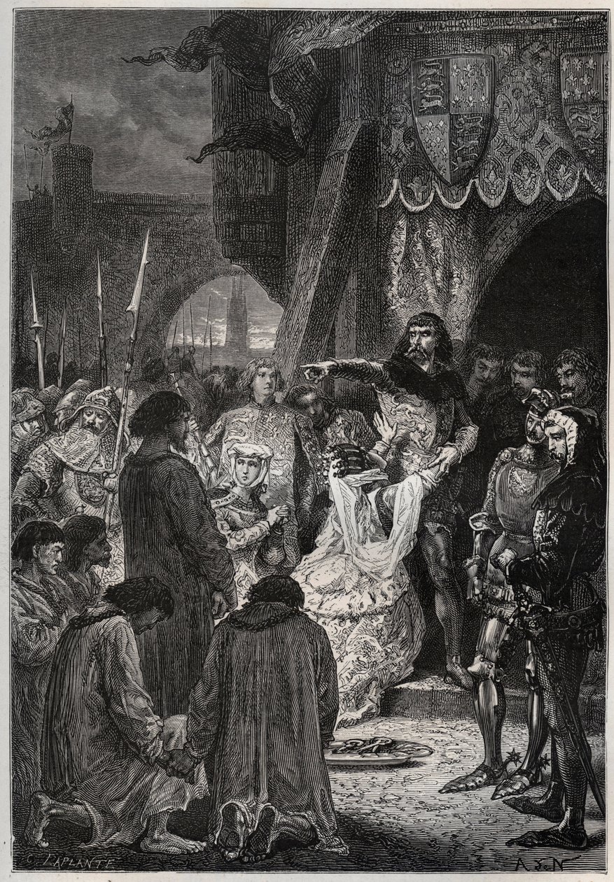 Százéves háború: Calais feladása alkotó: French School