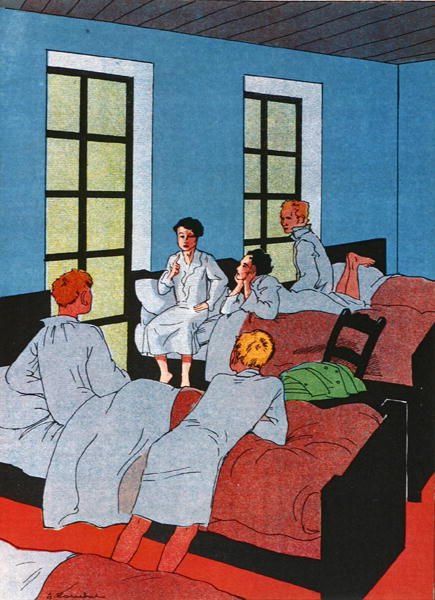 „Azt hiszem, egyszerűen elmondtam, komolyan, amit el kell mondanom” jelenet a „David Copperfield” VII. fejezetének VII. fejezetéből, Charles Dickens (1812-70) (színes litó) alkotó: French School