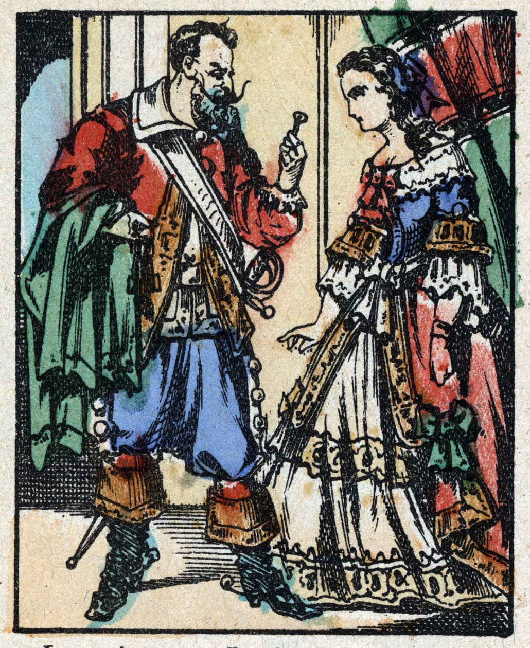 Illusztráció a „Kékszakállú” szóhoz alkotó: French School