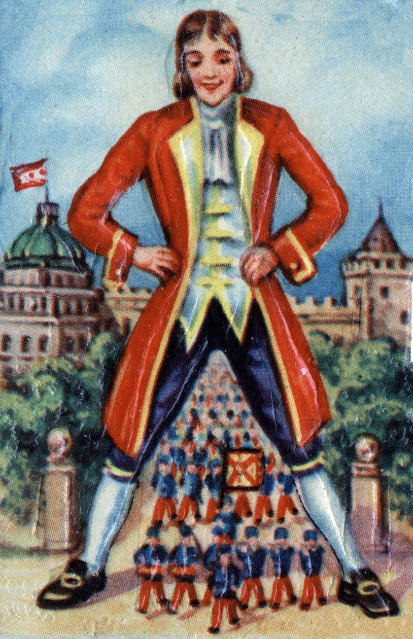 Illusztráció a „Gulliver utazásához”, írta Jonathan Swift, 1900 körül (chromo) alkotó: French School