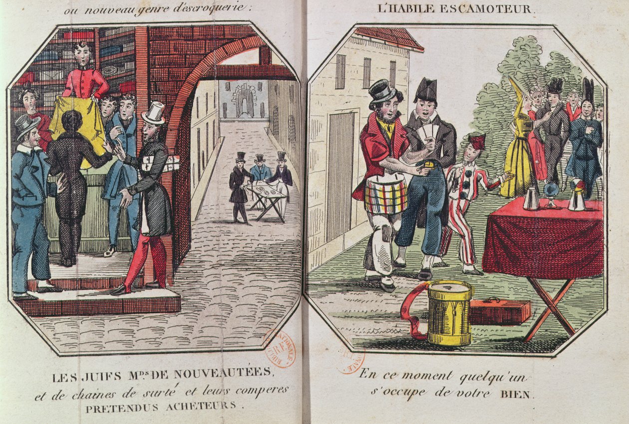 Illusztráció: Eugene Francois Vidocq: Le Paravoleur vagy A gondos dirigálás művészete bármely országban, különösen Párizsban, 1830 alkotó: French School